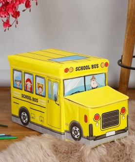 Storage Box With Lid Cum Sitting Stool Cum Playing Toy