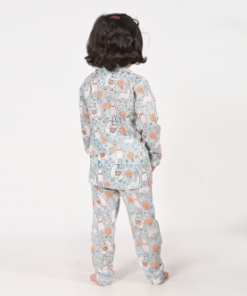 No Drama Llama Unisex Blue Night Suit Set