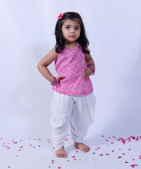 Bandhni Dhoti Kurta Set