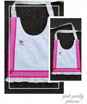 Pink Pearly Princess Bib+Head Band